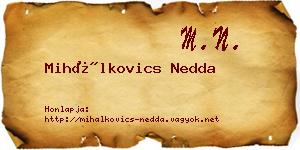 Mihálkovics Nedda névjegykártya